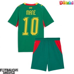 Senegal Sadio Mane #10 Dětské Venkovní dres komplet MS 2026 Krátký Rukáv (+ trenýrky)